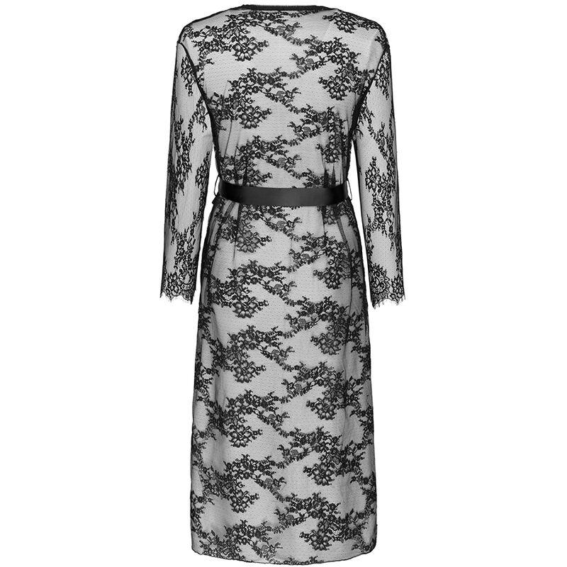 Livco Corsetti Fashion - Mostina Lc 90641 Dressing G Gown Black L/Xl 3