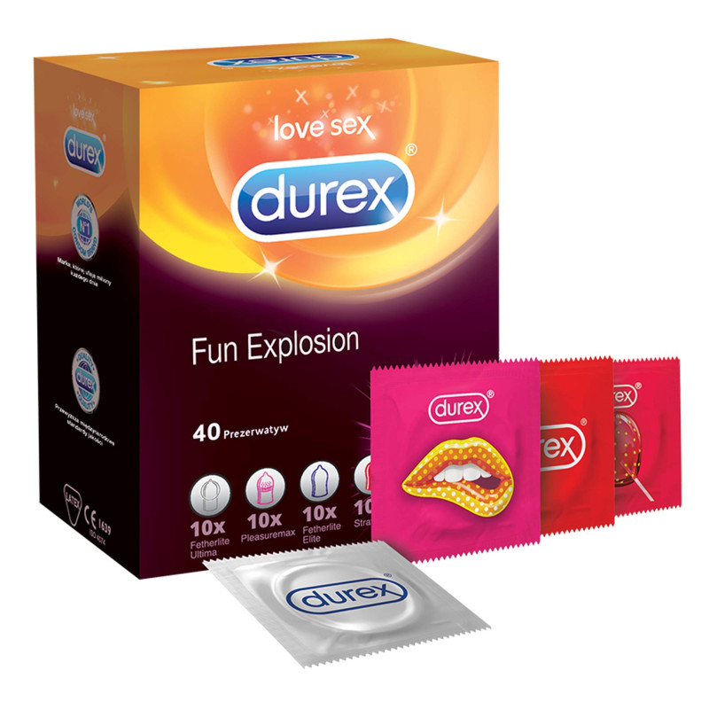 Durex Fun Explosion 40 Kusov- Kondómy