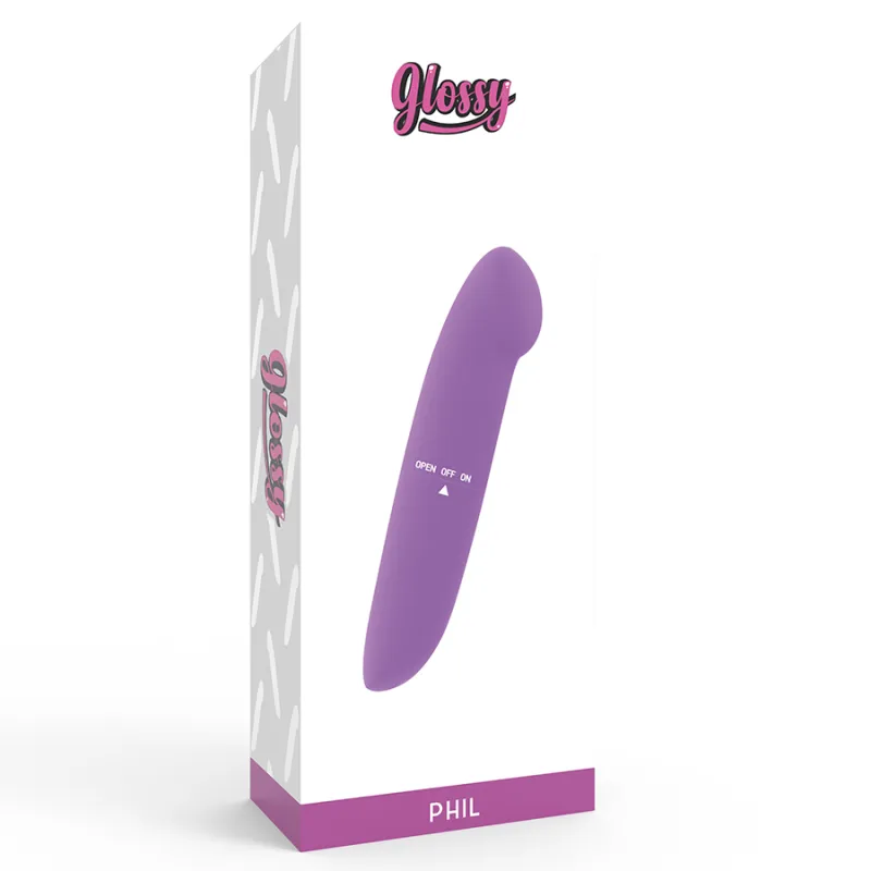 Glossy Phil Vibrator Purple 3