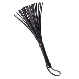 Leather Flogger W Mini Heart Os 1