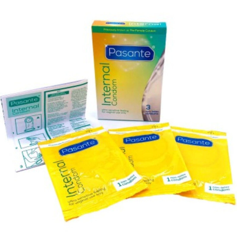 Pasante - internal condom non-latex 3 units 1