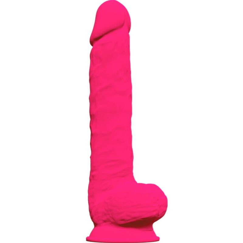 Silexd - Model 1 Realistic Penis Premium Silexpan Silicone Fuchsia 38 cm