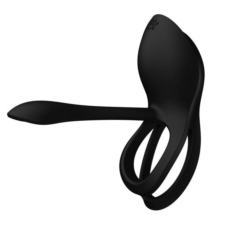 Zalo - Bayek Vibrating Couples Ring Black 17