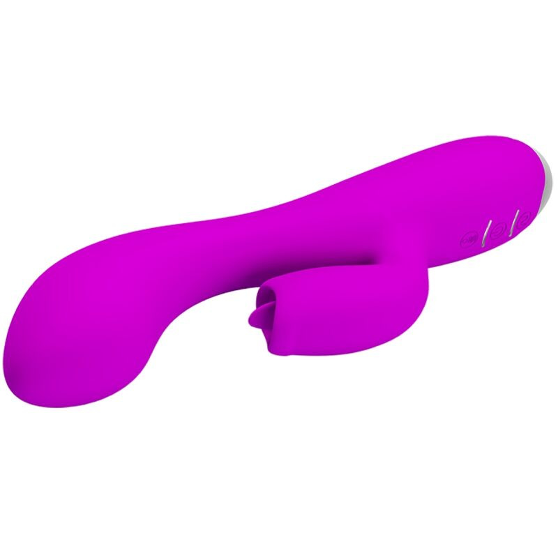 Pretty love - gloria rechargeable rabbit vibrator-waterproof purple 2