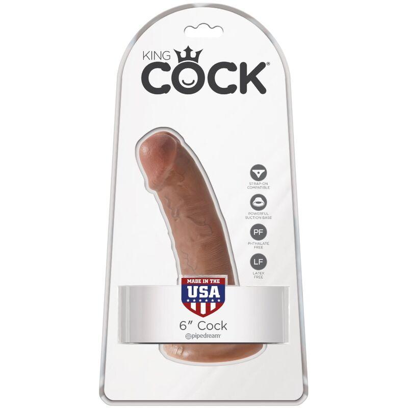 King Cock - Realistic Penis 15 Cm Caramel