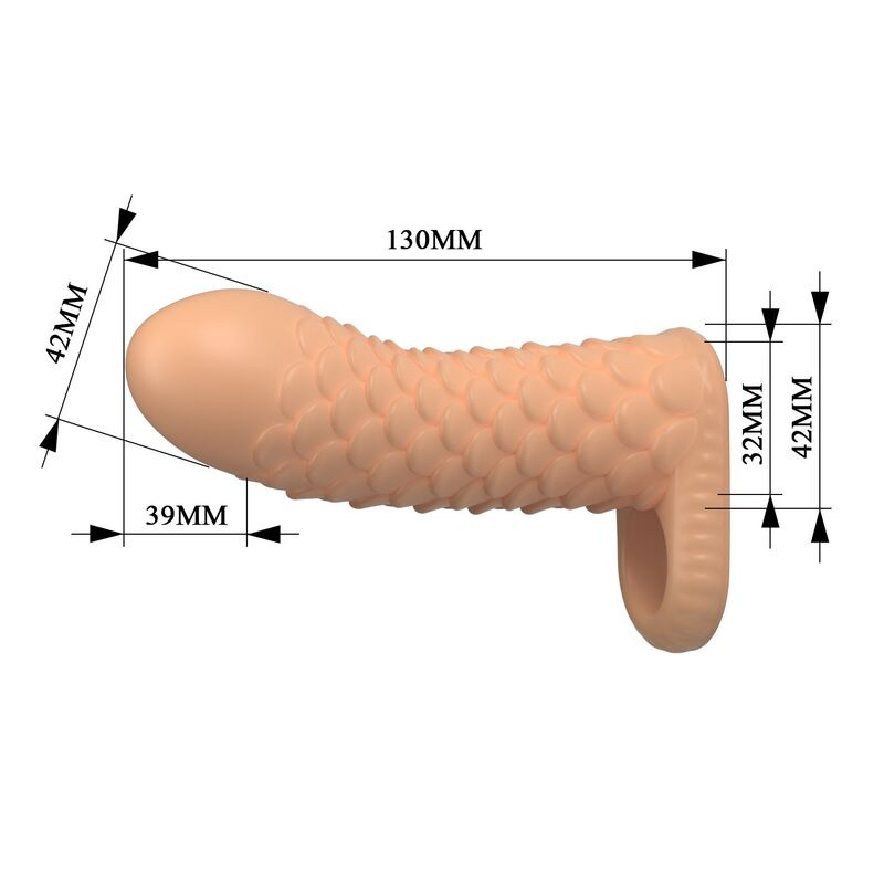 Pretty love - nesmith penis extension sleeve 13 cm Ø 3.8 cm natural 5