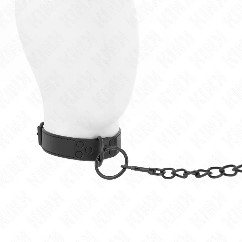 Kink - Collar With Dark Leash 65 Cm Adjustable 37-54 Cm X 3 Cm 2