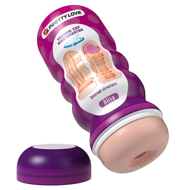 Pretty love - vaginal smoothing masturbator with suction cup and internal textures 1