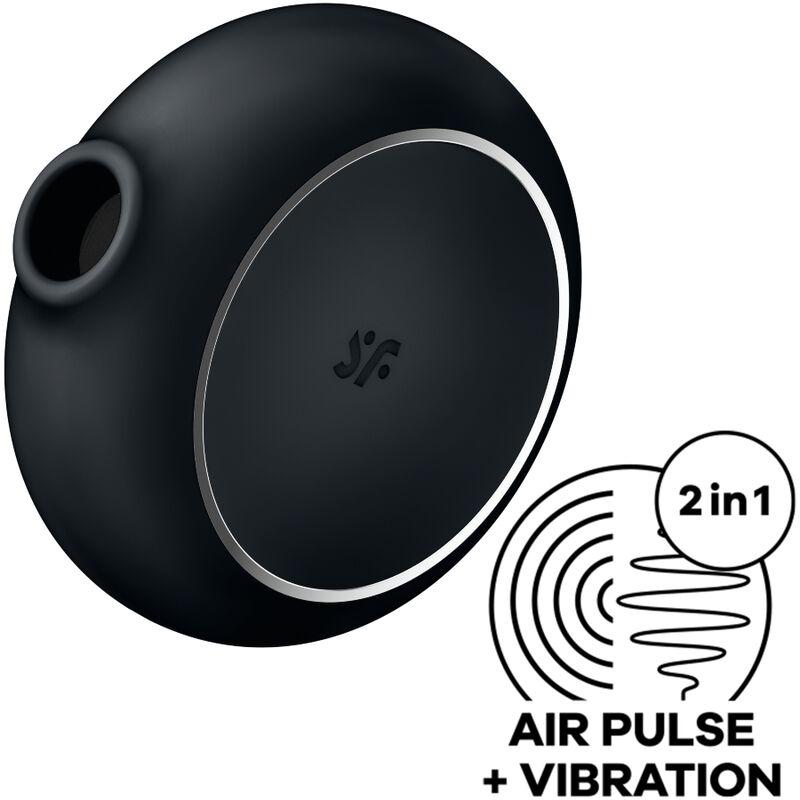 Satisfyer Pro To Go 3 Air Pulse Stimulator &Amp; Vibrator - Black