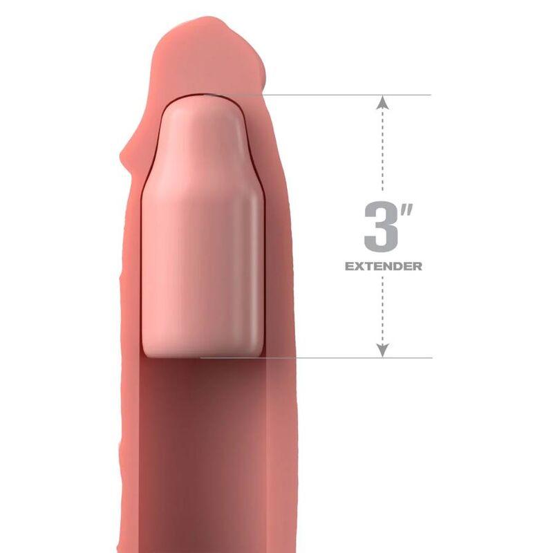 Pipedreams Sleeve 22,86 Cm + 7,62 Cm Plug Skin - Návlek Na Penis