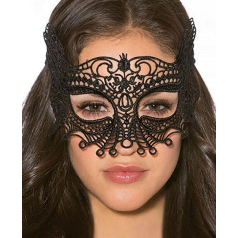 Queen Lingerie Black Mask One Size - Maska