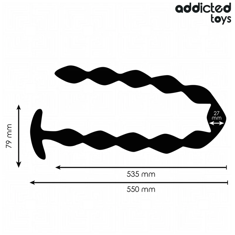 Addicted toys - extra long silicone anal plug 3