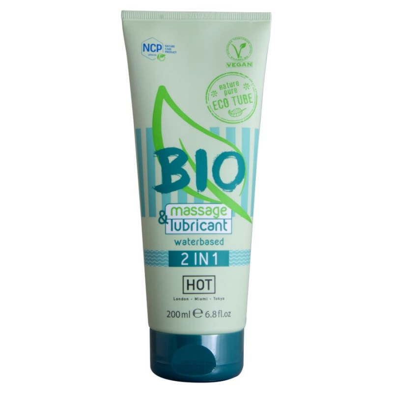 Hot - bio massage & lubricant waterbased 2 in 1 200 ml