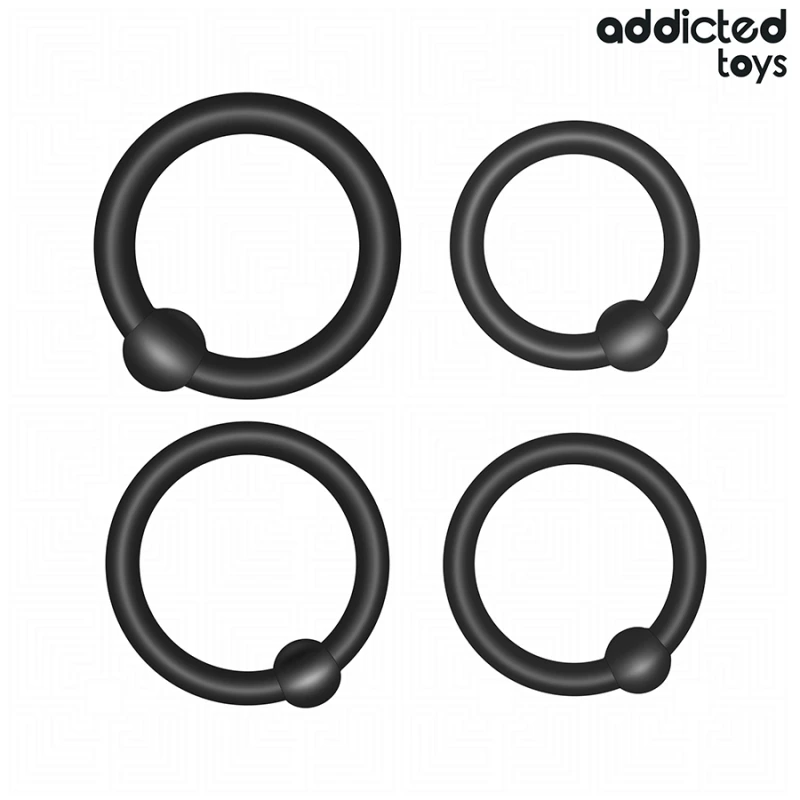 Addicted toys - set of pressure silicone rings 4