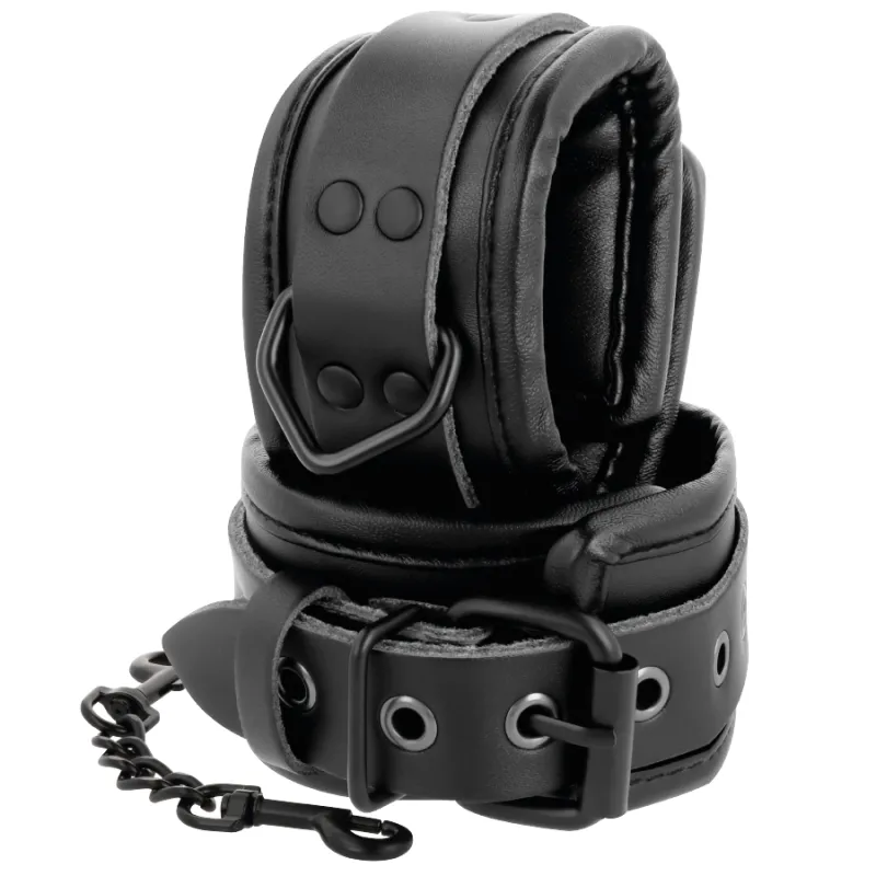 Darkness Leather And Handcuffs Black 2