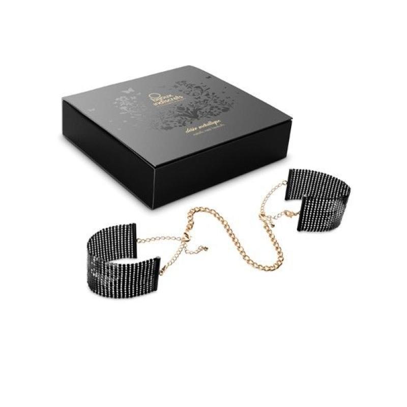 Desir Metallique Black Metallic Mesh Handcuffs 3