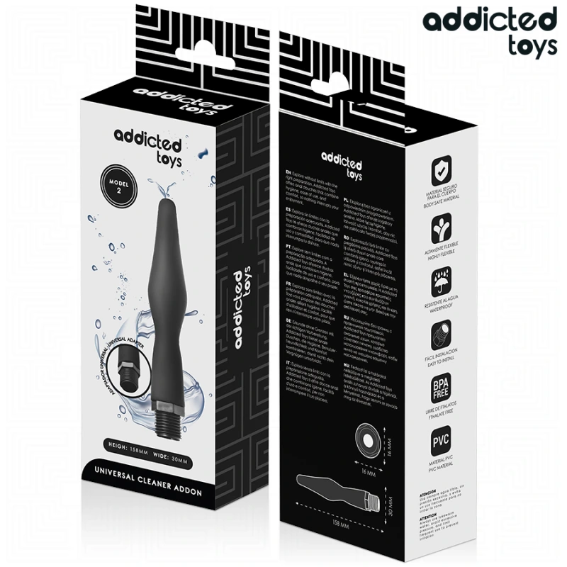 Addicted toys - anal cleaner with universal adapter model 2 6
