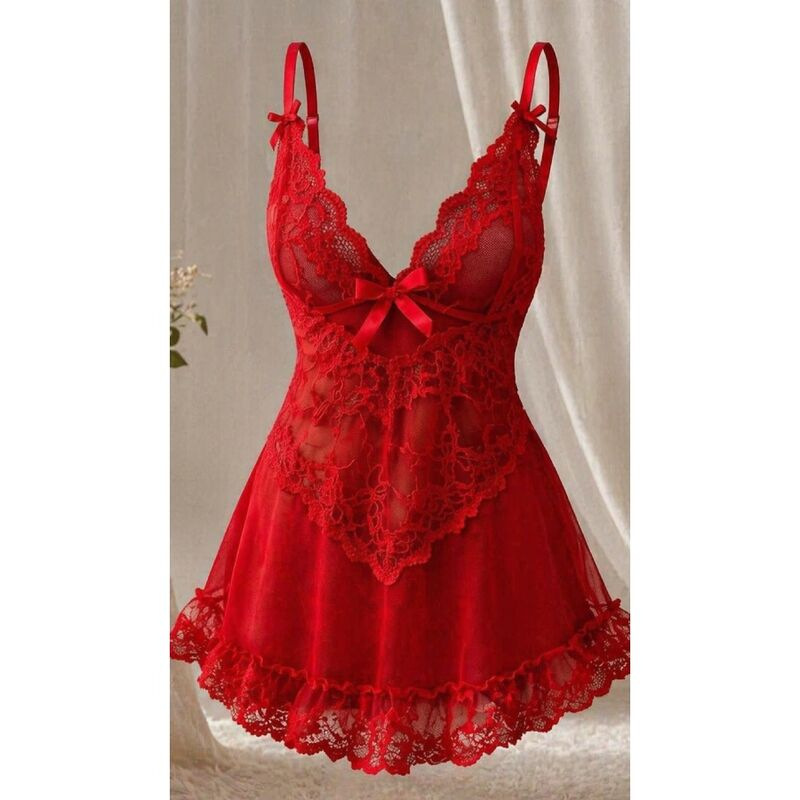 Livco corsetti fashion - nuit set t-shirt + red panty 2028 s/m 3