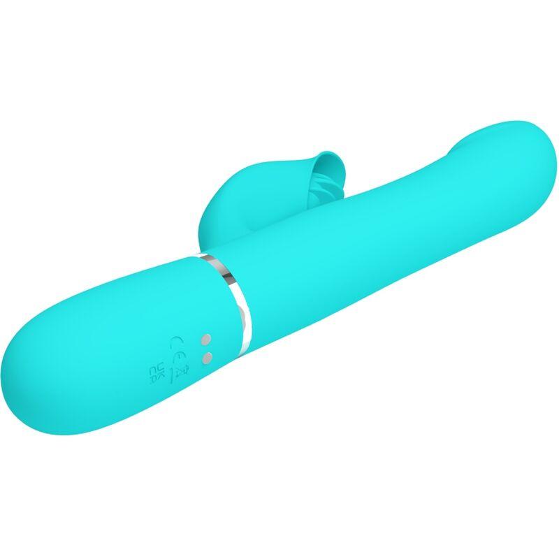 Pretty Love - Rabbit Vibrator Pearls Aqua Green 4