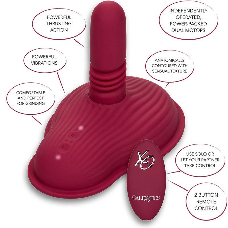 California Exotics - Rider Massager Double Motor Remote Control Red 15