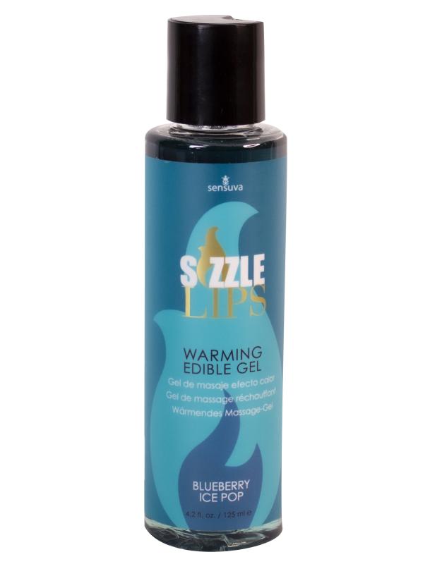 Sensuva - Sizzle Lips Warming Edible Gel Blueberry Ice Pop 125 ml