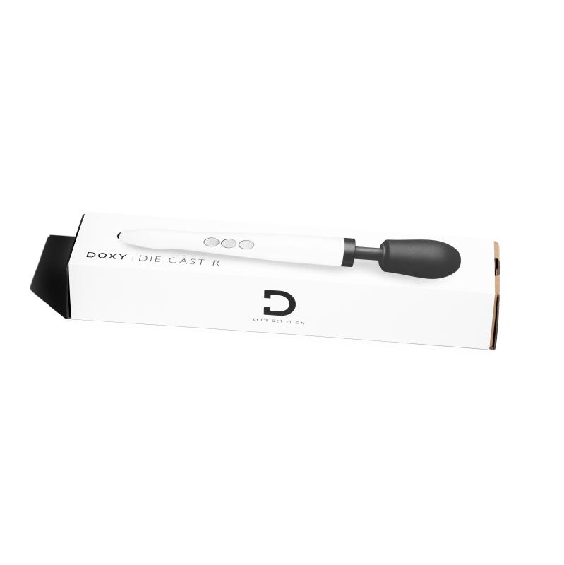 Doxy - Die Cast R Rechargeable Wand Massager Stardust White 4