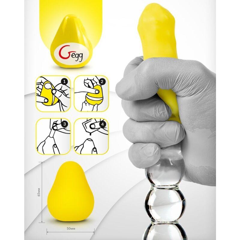 Gvibe Textured And Reusable Egg - Yellow 3