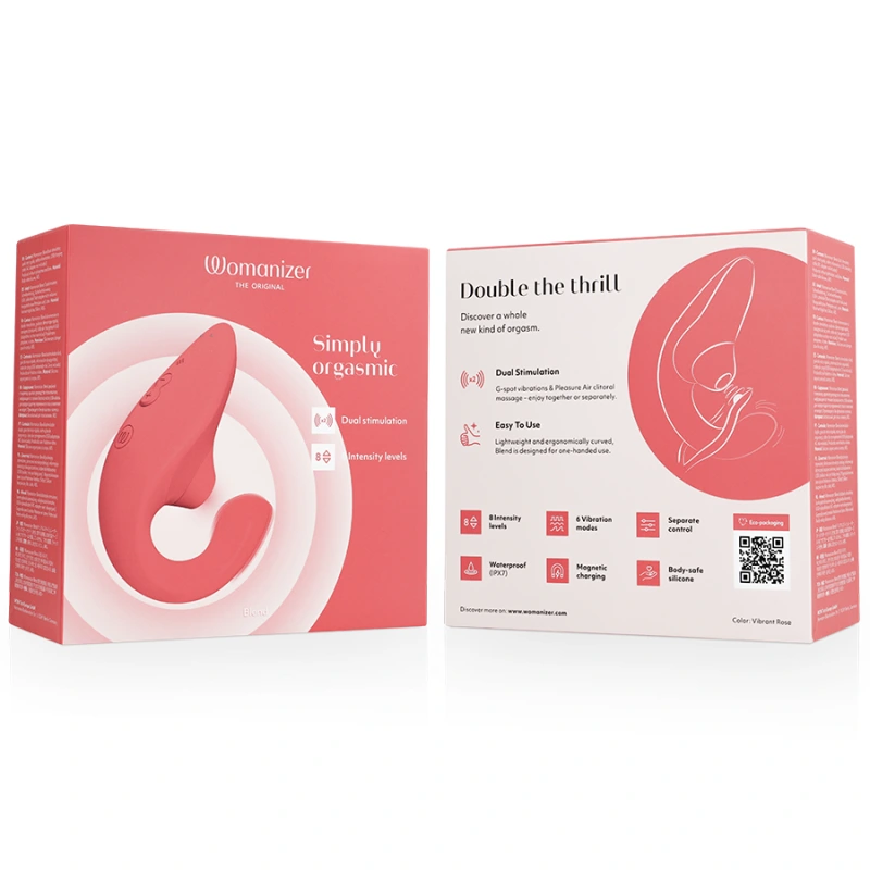 Womanizer - blend rabbit vibrator stimulator vibrant rose 6