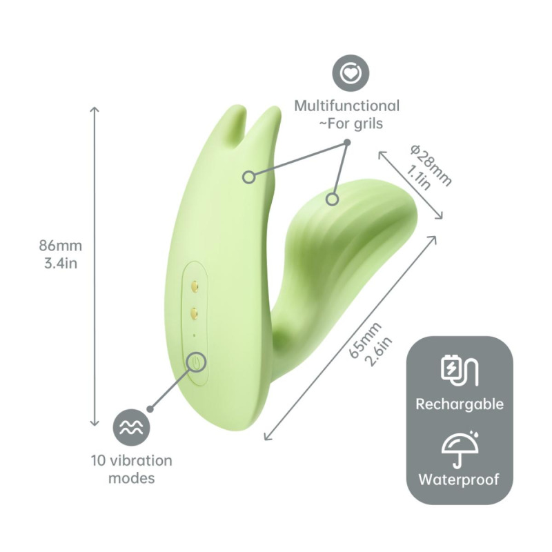 Magic Motion – umi smart wearable dual motor vibrator green 9