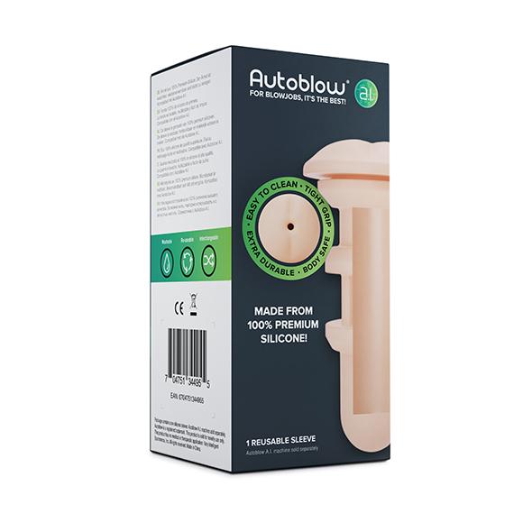 Autoblow - A.I. Silicone Anal Sleeve Beige