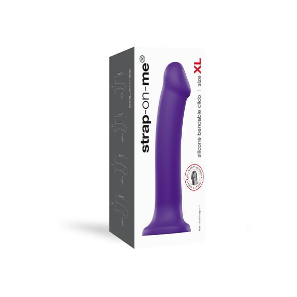 Strap-On-Me - Semi-Realistic Dual Density Bendable Dildo Pur 4