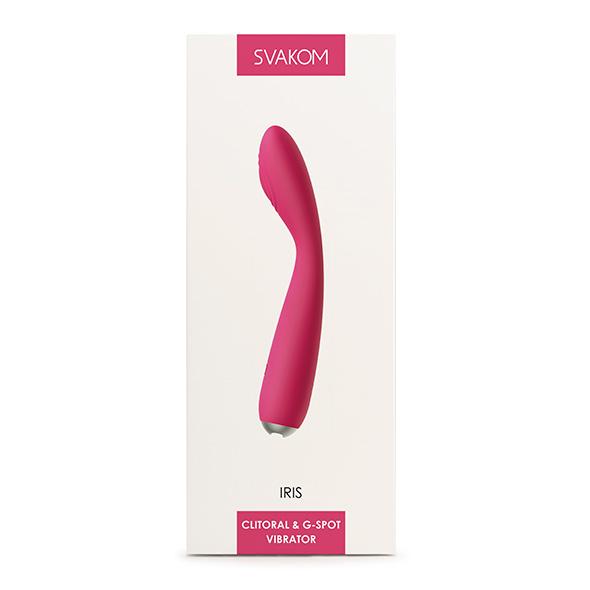 Svakom - Iris G-Spot And Clitoris Vibrator Plum Red