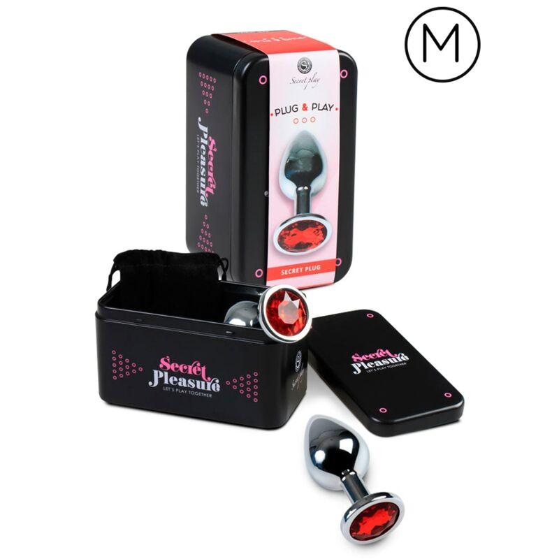 Secretplay Anal Plug Red M 1