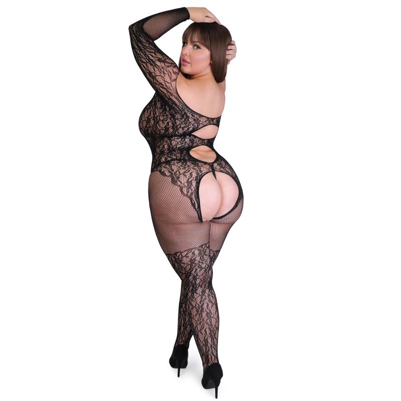 Fifty Shades Of Grey - Captivate Spanking Bodystocking Black Plus