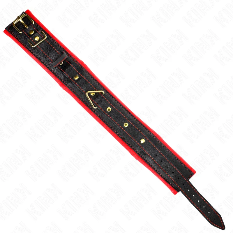 Kink - Necklace With Sponge Imitation Leather Strap Model 2 Adjustable 37-54 Cm X 3 Cm 5