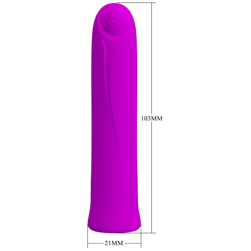 Pretty love - curtis mini super power vibrator 12 violet silicone vibrations 5