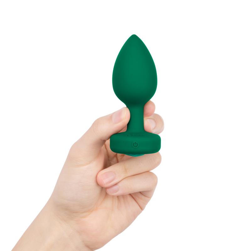 B-Vibe - Vibrating Jewel Plug M/L Emerald 2