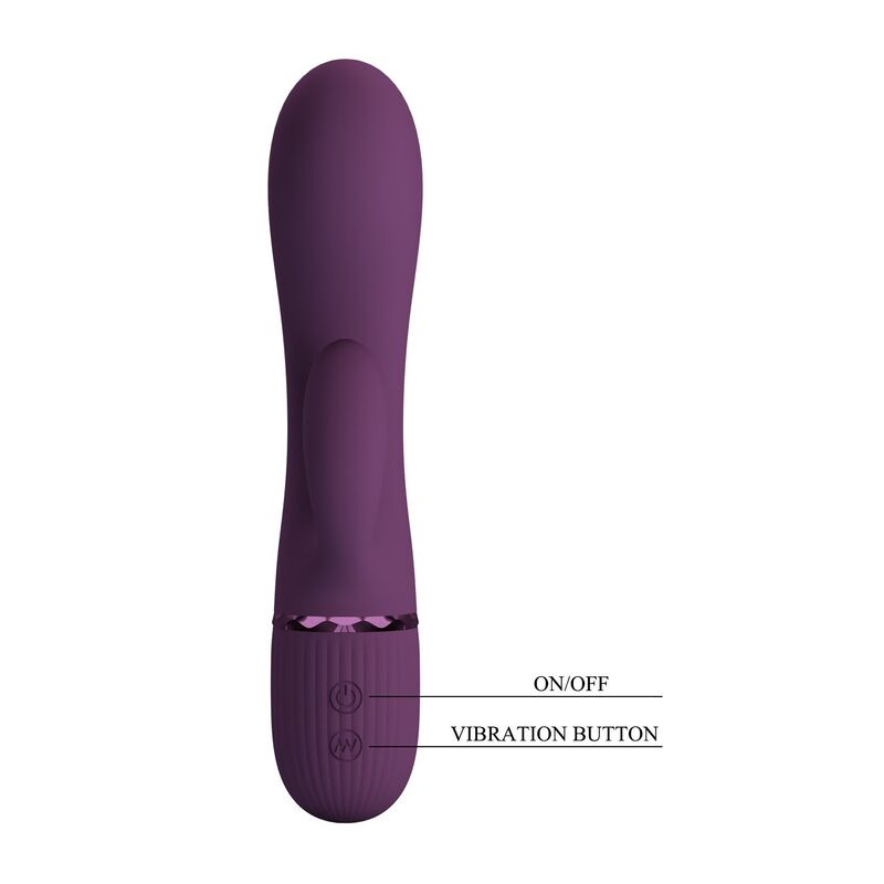 Pretty love - margie rechargeable rabbit vibrator 10 functions purple 3