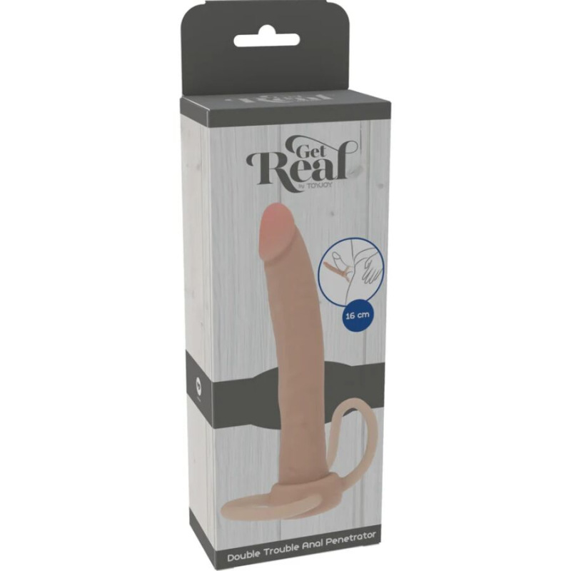 Get real - double trouble silicone anal penetrator 16 cm 3