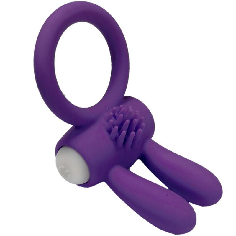 Armony - mr bunny vibrator ring silicone purple 3