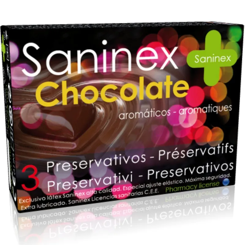 Saninex Condoms Chocolate Preservatives 3 Units