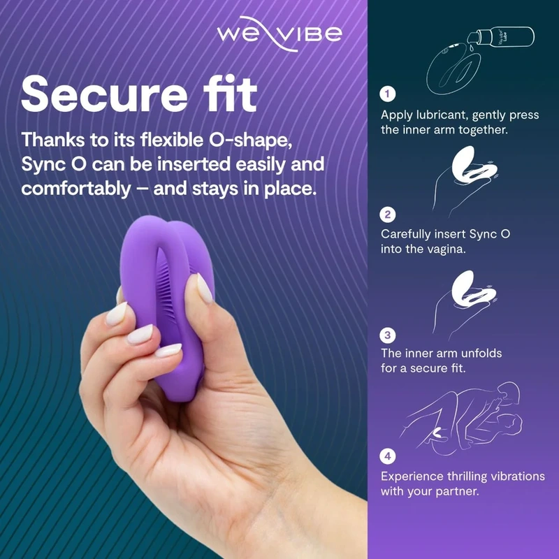 We-vibe - sync o wrapping-stimulation couples vibrator light purple 6
