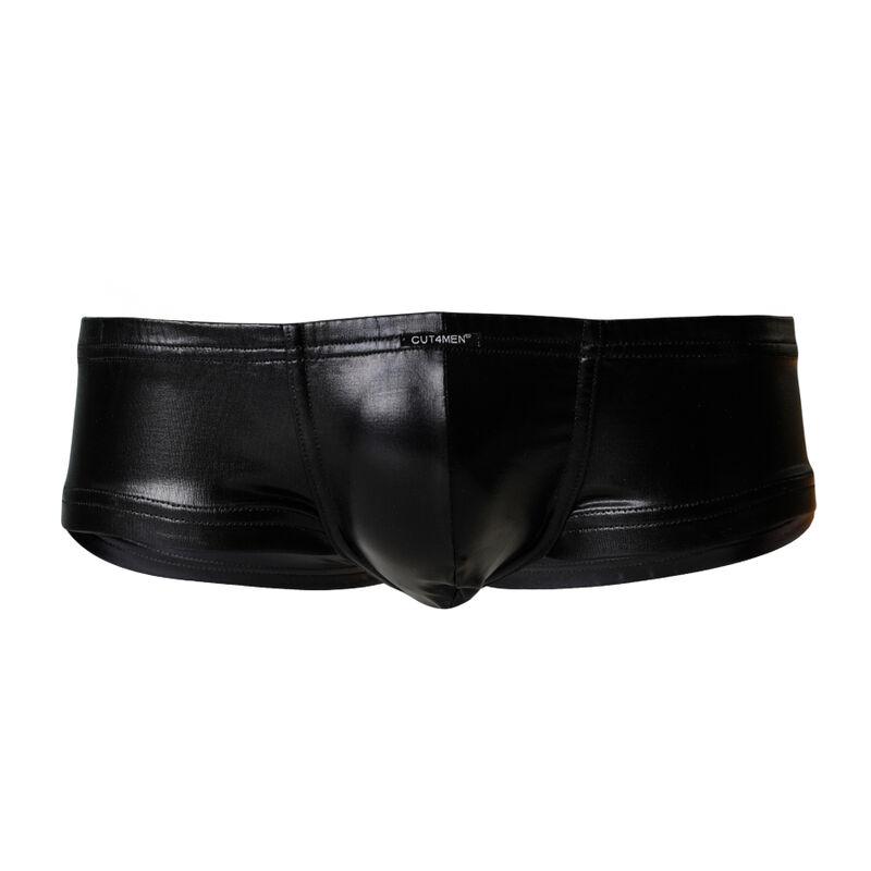 Cut4men - Booty Shorts Black Leatherette M