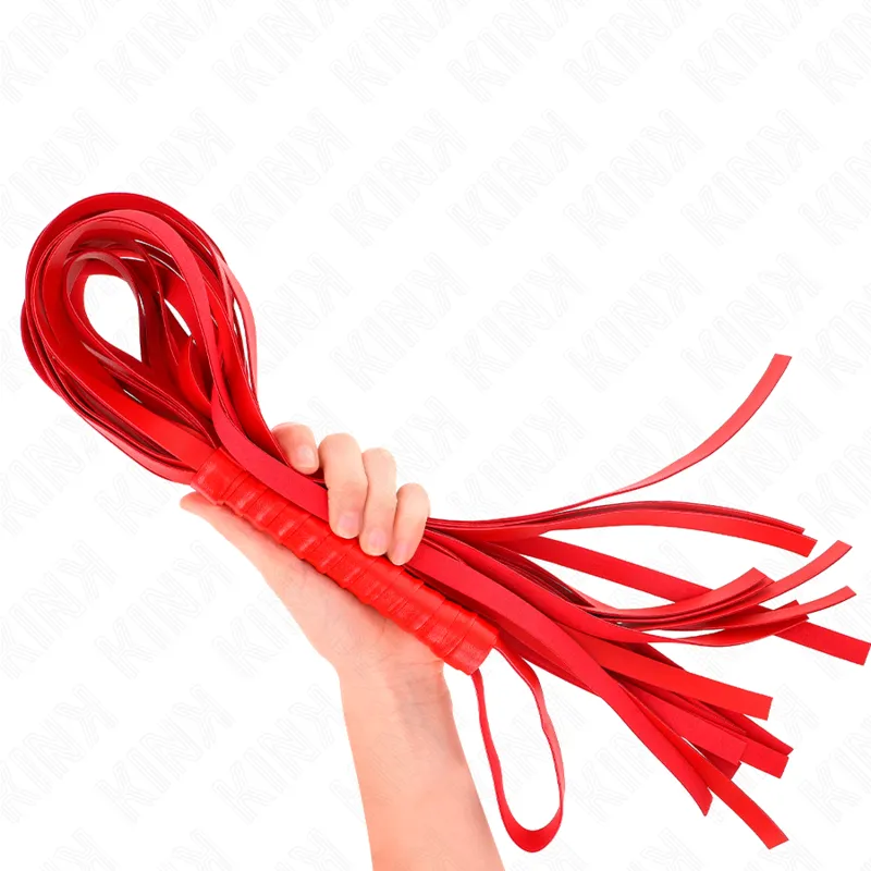 Kink - Red Short Handle Long Tail Whip 70 Cm 2