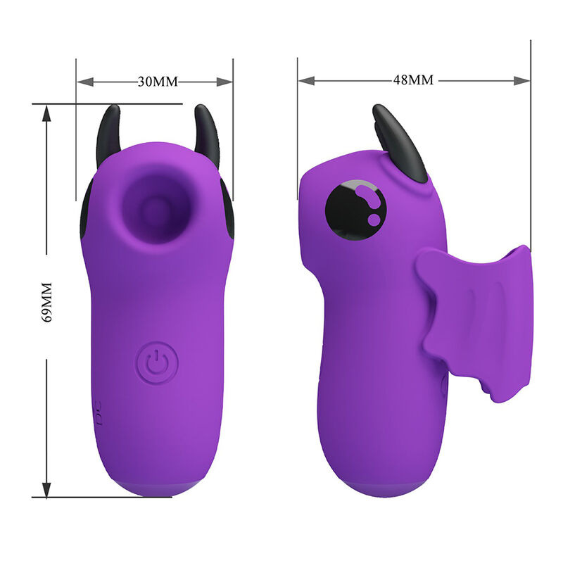 Pretty love - magic devil purple rechargeable finger stimulator 7