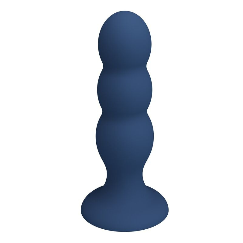 Mr play - anal plug with metal balls and suction cup blue 2