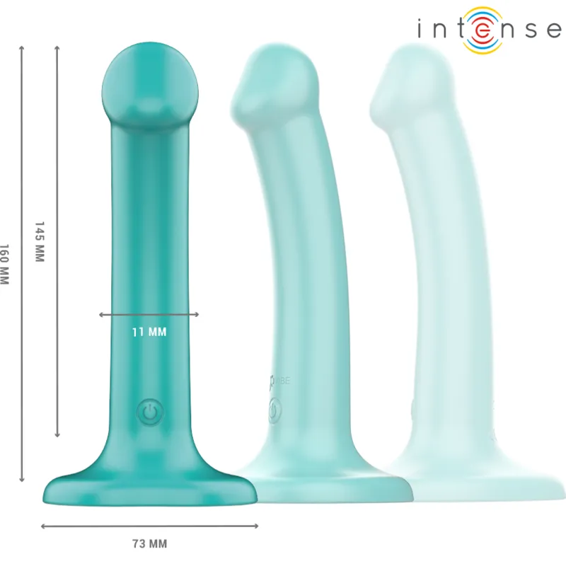 Intense - katie vibrator with suction cup 10 vibrations blue remote control 5