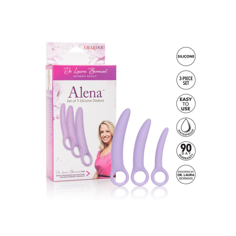 Calexotics - dr laura berman alena set of 3 silicone dilators 3
