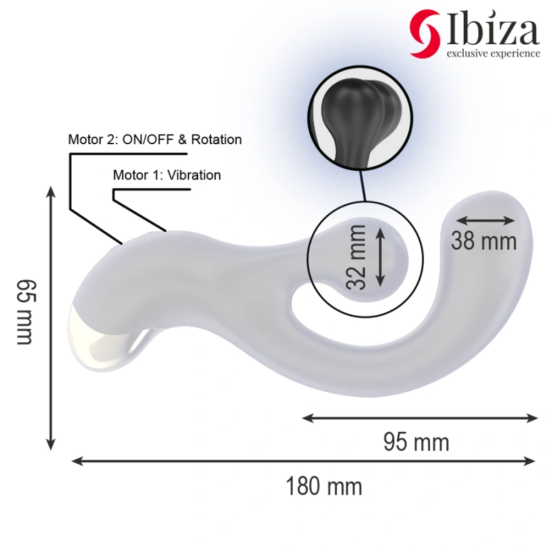 Ibiza - vibrating & rotating stimulator 4