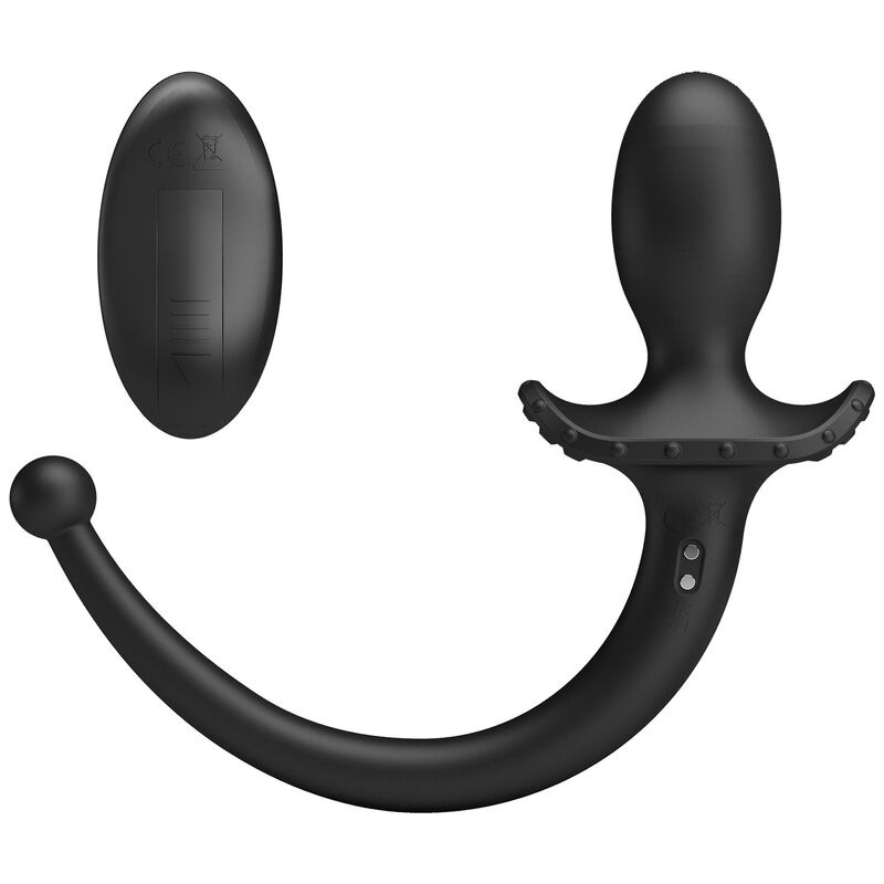 Mr play - wireless remote control anal and perineum vibrator black 4
